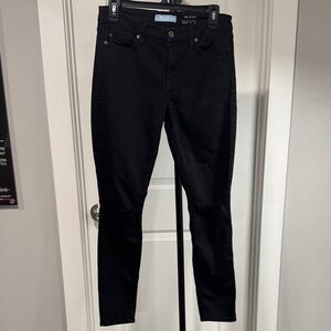7 For All Mankind Women's Black Skinny Jeans